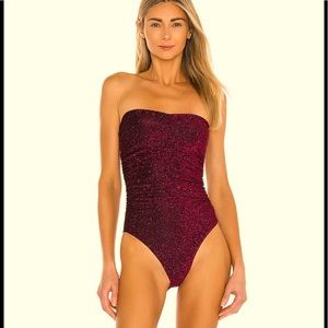 PQ Ruched Bandeau One Piece Bikini